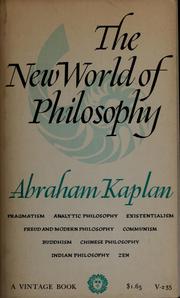 Cover of: The new world of philosophy.