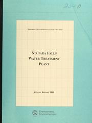 Cover of: Niagara Falls Water Treatment Plant--Drinking Water Surveillance Program, annual report. by Ontario. Drinking Water Surveillance Program., Ontario. Drinking Water Surveillance Program.