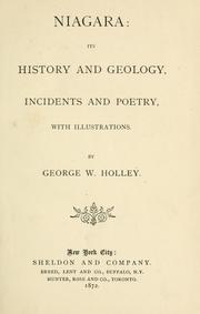 Cover of: Niagara: its history and geology, incidents and poetry