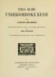Cover of: Niels Klims underjordiske reise