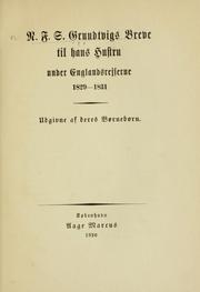 Cover of: N.F.S.Grundtvigs Breve til hans Hustru under Englandsreiserne.