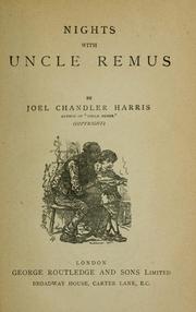 Cover of: Nights with Uncle Remus