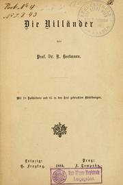 Cover of: Die Nilländer by Robert Hartmann