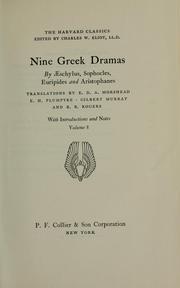 Cover of: Nine Greek dramas by Aeschylus