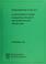 Cover of: N-nitrosodimethylamine in industrial effluents and sewage influent and effluent