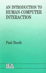 Cover of: An Introduction To Human-Computer Interaction