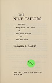 Cover of: The nine tailors by Dorothy L. Sayers