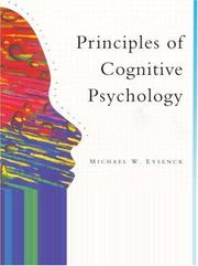 Cover of: Principles of Cognitive Psychology (Principles of Psychology)