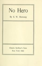 Cover of: No Hero by E. W. Hornung