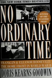 Cover of: No ordinary time by Doris Kearns Goodwin