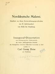 Cover of: Norddeutsche Malerei.: Studien zu iher Entwicklungsgeschichte im 15 Jahrhundert von Köln bis Hamburg ...