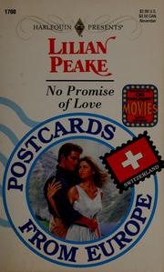 Cover of: No promise of love by Lilian Peake