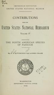Cover of: The North American species of Panicum
