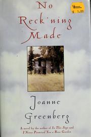 Cover of: No reck'ning made by Joanne Greenberg