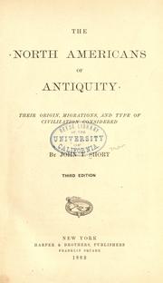 Cover of: The North Americans of antiquity by John Thomas Short