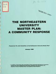 Cover of: The northeastern university master plan: a community response. by Joint Committee on the Northeastern University Master Plan.