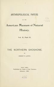 Cover of: northern Shoshone.