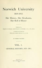 Cover of: Norwich University, 1819-1911 by William Arba Ellis