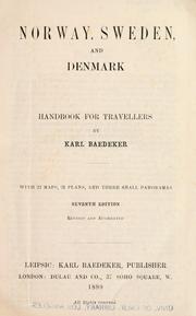 Cover of: Norway, Sweden and Denmark by Karl Baedeker (Firm)