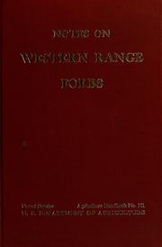 Cover of: Notes on western range forbs by William A. Dayton