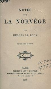 Cover of: Notes sur la Norvège.