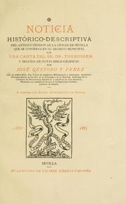 Cover of: Noticia historico-descriptiva del antiguo pendon de la ciudad de Sevilla que se conserva en su Archivo Municipal.