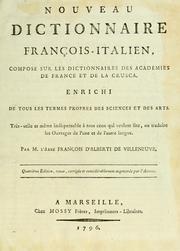 Cover of: Nouveau dictionnaire frans-italien by Francesco d'Alberti di Villanuova