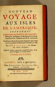 Cover of: Nouveau voyage aux isles de l'Amerique by Labat, Jean Baptiste