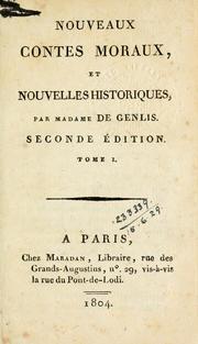 Cover of: Nouveaux contes moraux et nouvelles historiques