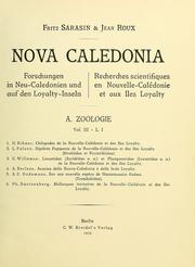 Cover of: Nova Caledonia: Forschungen in Neu-Caledonien und auf den Loyalty-Inseln. Recherches scientifiques en Nouvelle-Calédonie et aux iles Loyalty. A. Zoologie