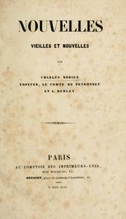 Cover of: Nouvelles by Charles Nodier