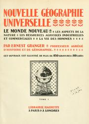 Cover of: Nouvelle Géographie universelle by Ernest Granger