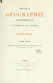 Cover of: Nouvelle géographie universelle: la terre et les hommes.
