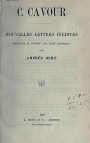 Cover of: Nouvelles lettres inédites by Camillo Benso conte di Cavour