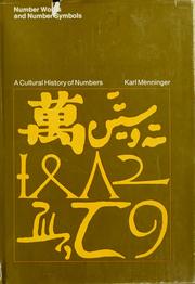 Cover of: Number words and number symbols by Karl Menninger