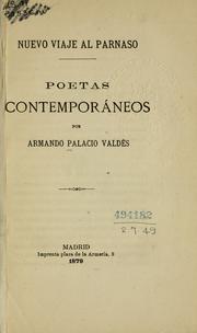 Cover of: Nuevo viaje al Parnaso by Armando Palacio Valdés