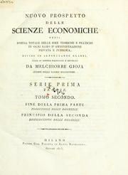 Cover of: Nuovo prospetto delle scienze economiche by Gioja, Melchiorre