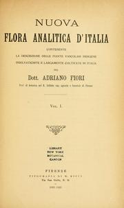 Nuova flora analitica d'Italia by Adriano Fiori