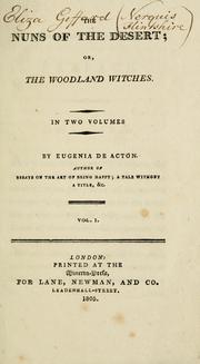 Cover of: The nuns of the desert; or, The woodland witches