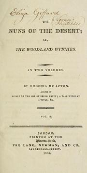 Cover of: The nuns of the desert; or, The woodland witches