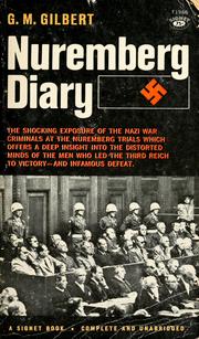 Cover of: Nuremberg diary by G. M. Gilbert