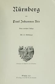 Cover of: Nürnberg