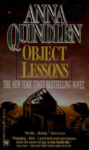 Cover of: Object lessons by Anna Quindlen
