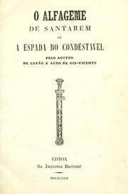 Cover of: O alfageme de Santarem by Almeida Garrett