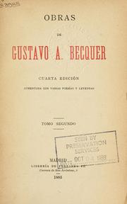 Cover of: Obras: de Gustavo A. Becquer