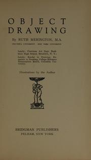 Cover of: Object drawing by Ruth Merington