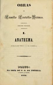 Cover of: Obras de Camillo Castello-Branco: romances originaes