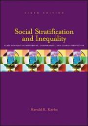 Cover of: Social Stratification and Inequality by Harold R. Kerbo, Harold R. Kerbo