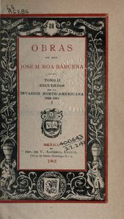 Cover of: Obras.