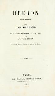 Cover of: Obéron by Christoph Martin Wieland